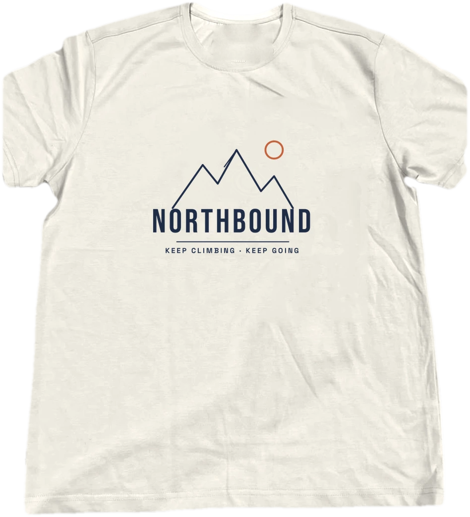 Northbound T-shirt on a hanger